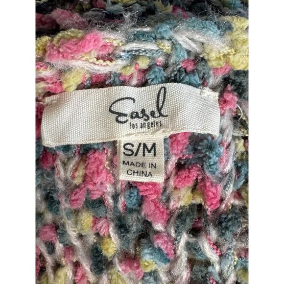 Easel Ombre Multi Color Chunky Knit Sweater S/M - Picture 4 of 8